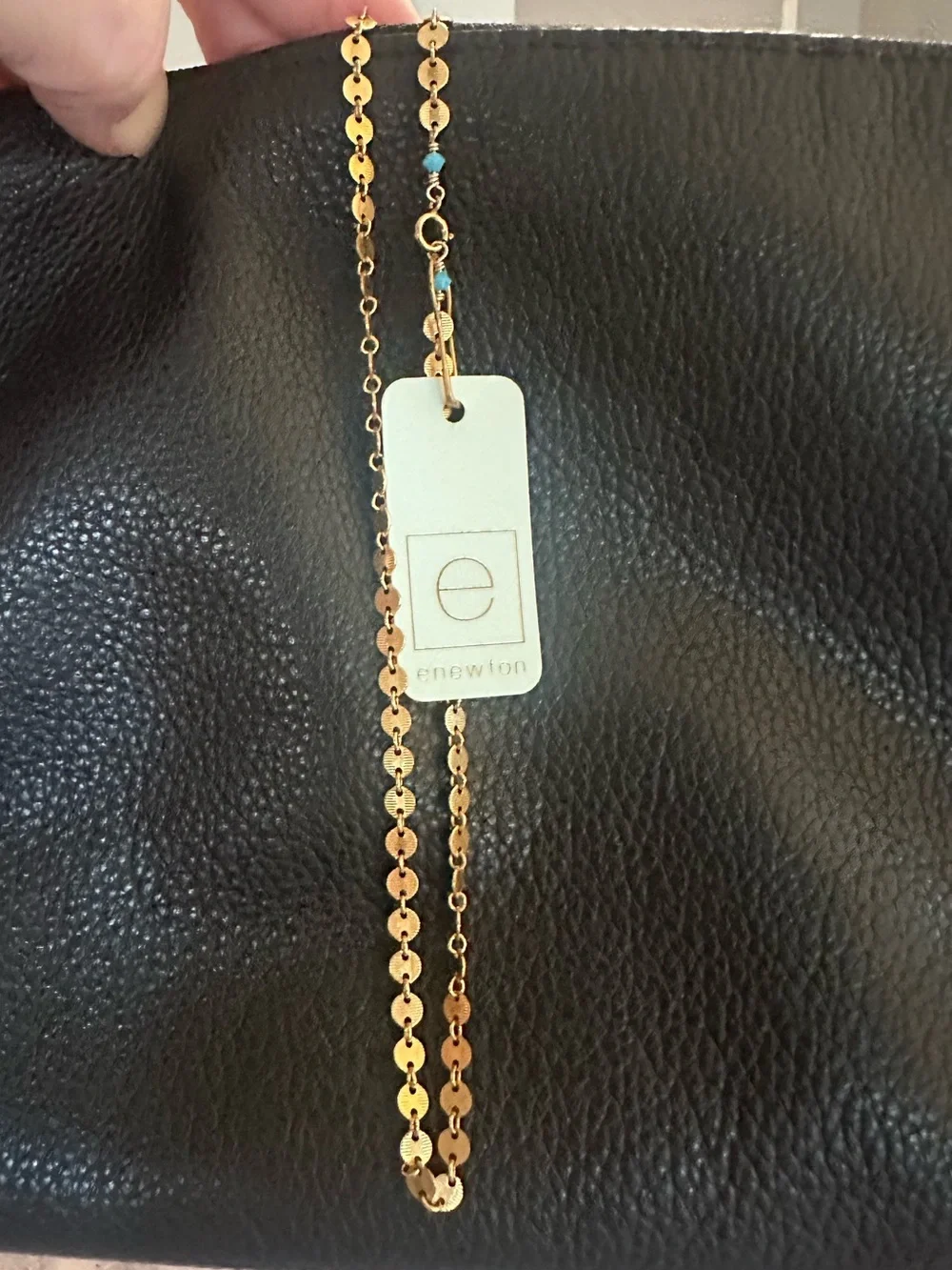 enewton choker infinity chic chain - gold